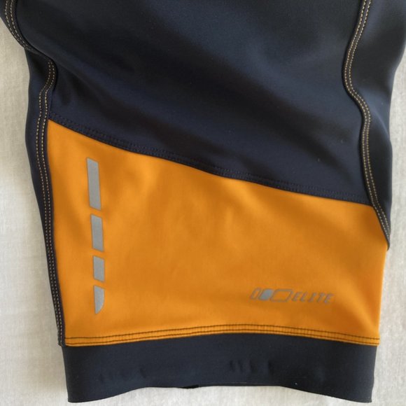 Pearl Izumi Women's Padded Elite Series Black and Orange Bike Shorts Size M - Picture 9 of 12